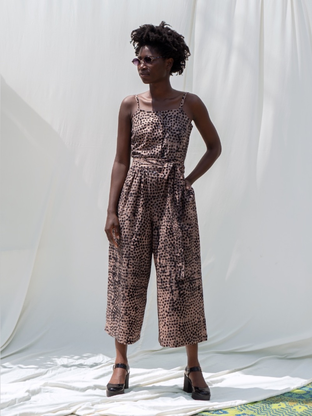 Osei Duro • Mafalda Jumpsuit • Snakebite • Size Medium • tote bag freebie!